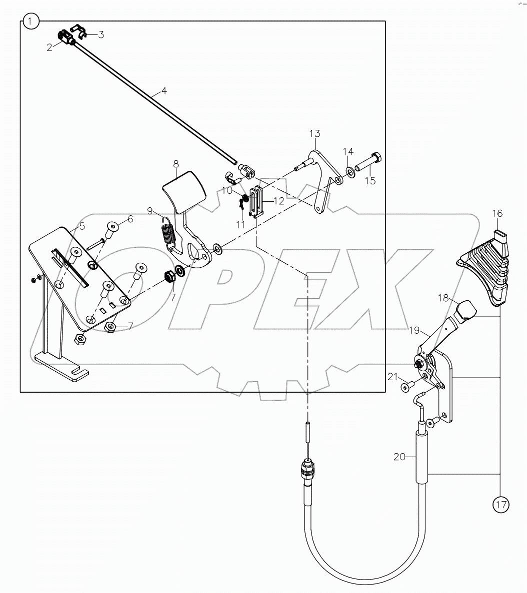  HAND THROTTLE AND ACCELERATOR PEDAL