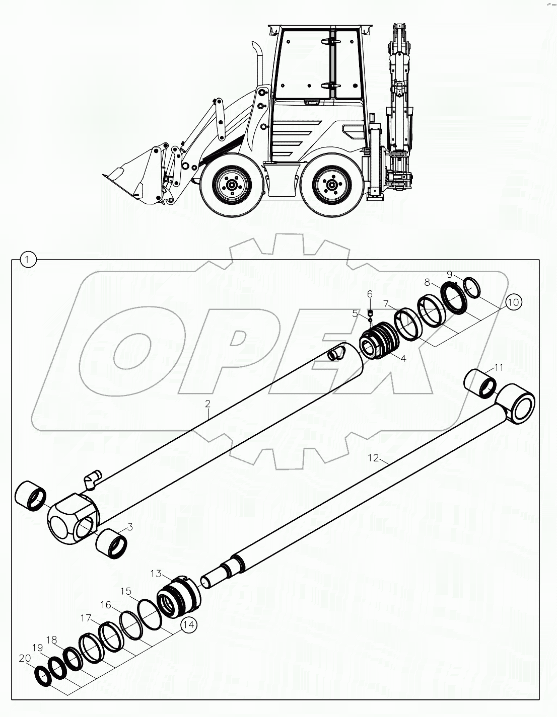  RAM, LIFT, LEFT, LOADER