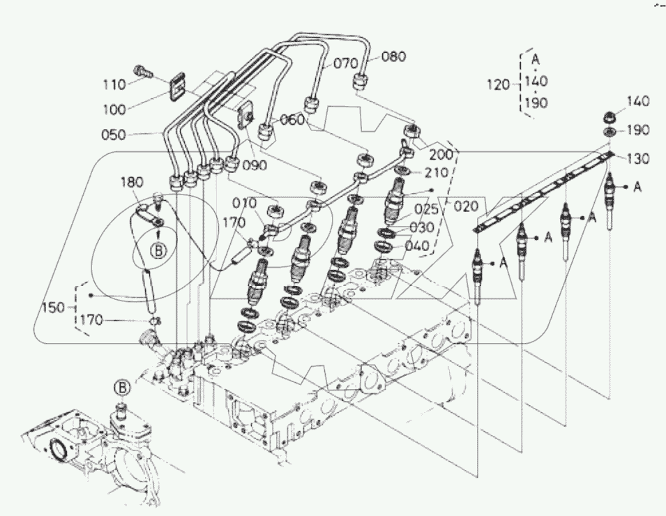  NOZZLE HOLDER AND GLOW PLUG