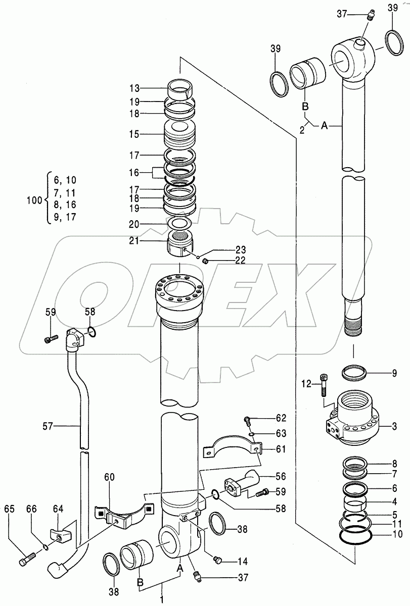  CYL., BUCKET, 0410000A