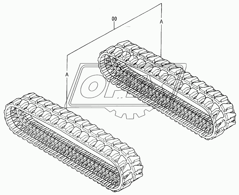 RUBBER CRAWLER