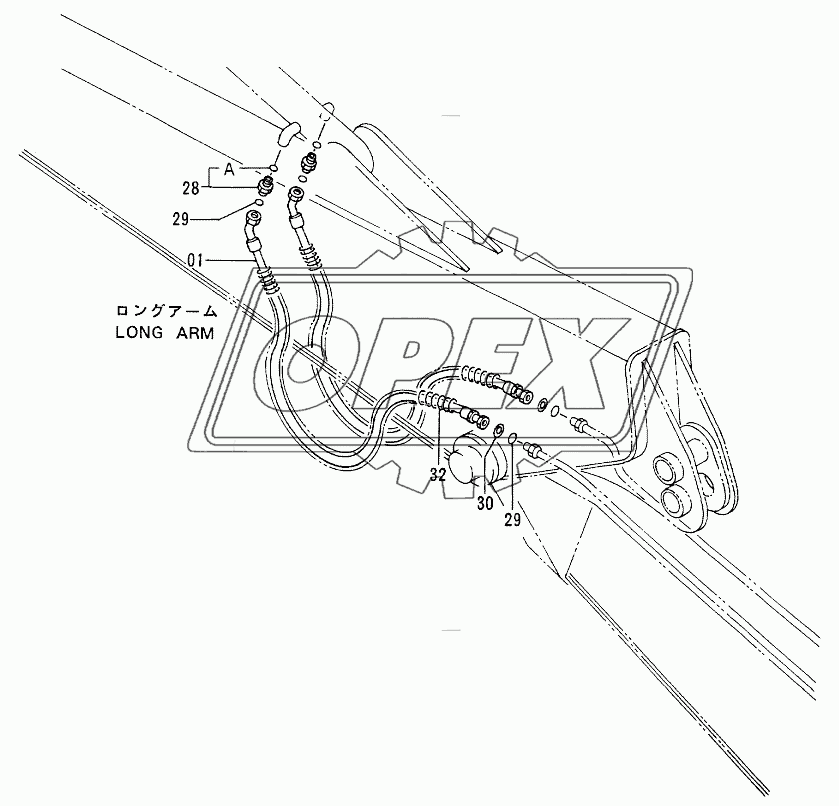 FRONT PIPINGS (2) <LONG ARM>