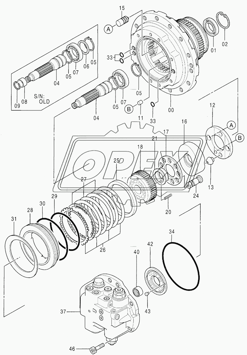 MOTOR, OIL (TRAVEL) H02363-