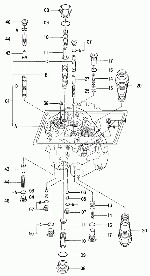 VALVE, BRAKE (1/2) 30001-H01177