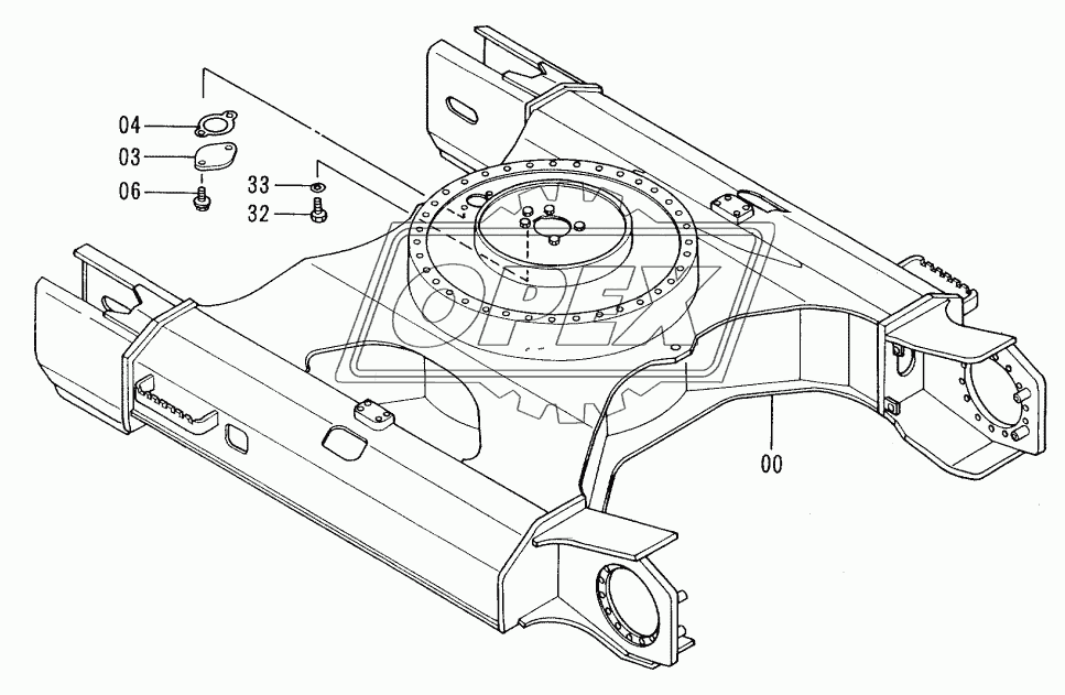 TRACK FRAME (RUBBER CRAWLER)