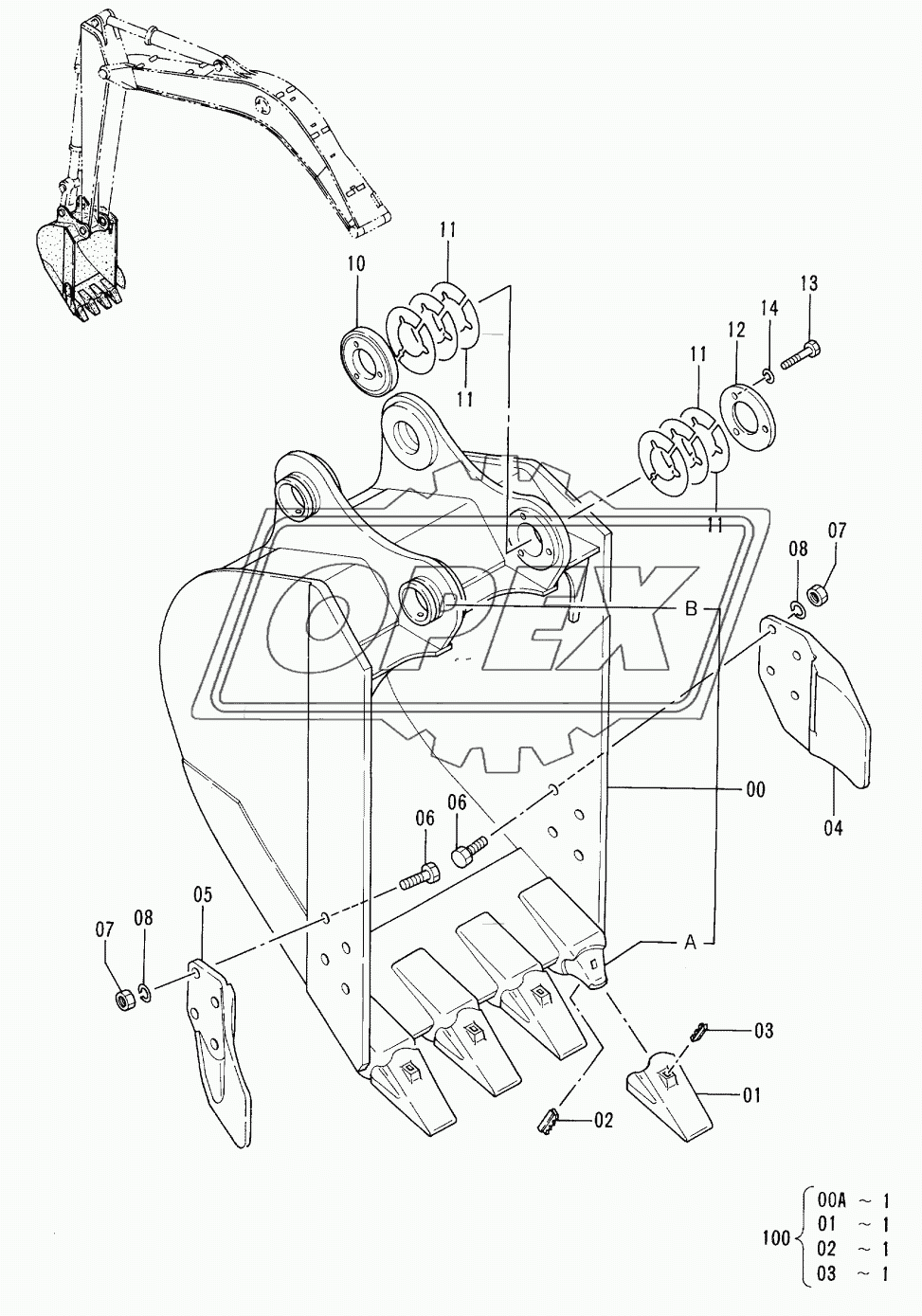 BUCKET (0.4)<JIS94>