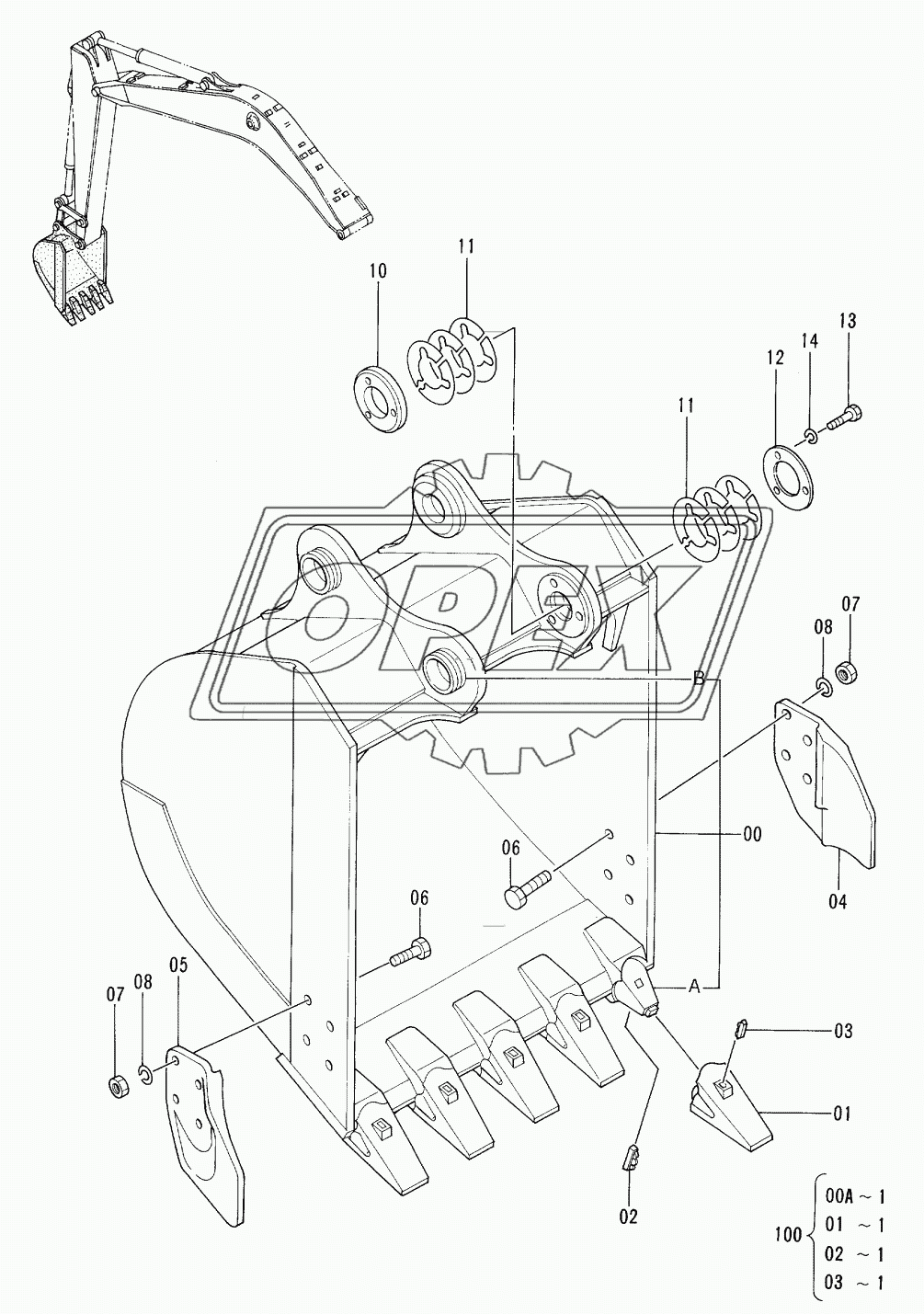 BUCKET (0.5)<JIS94>