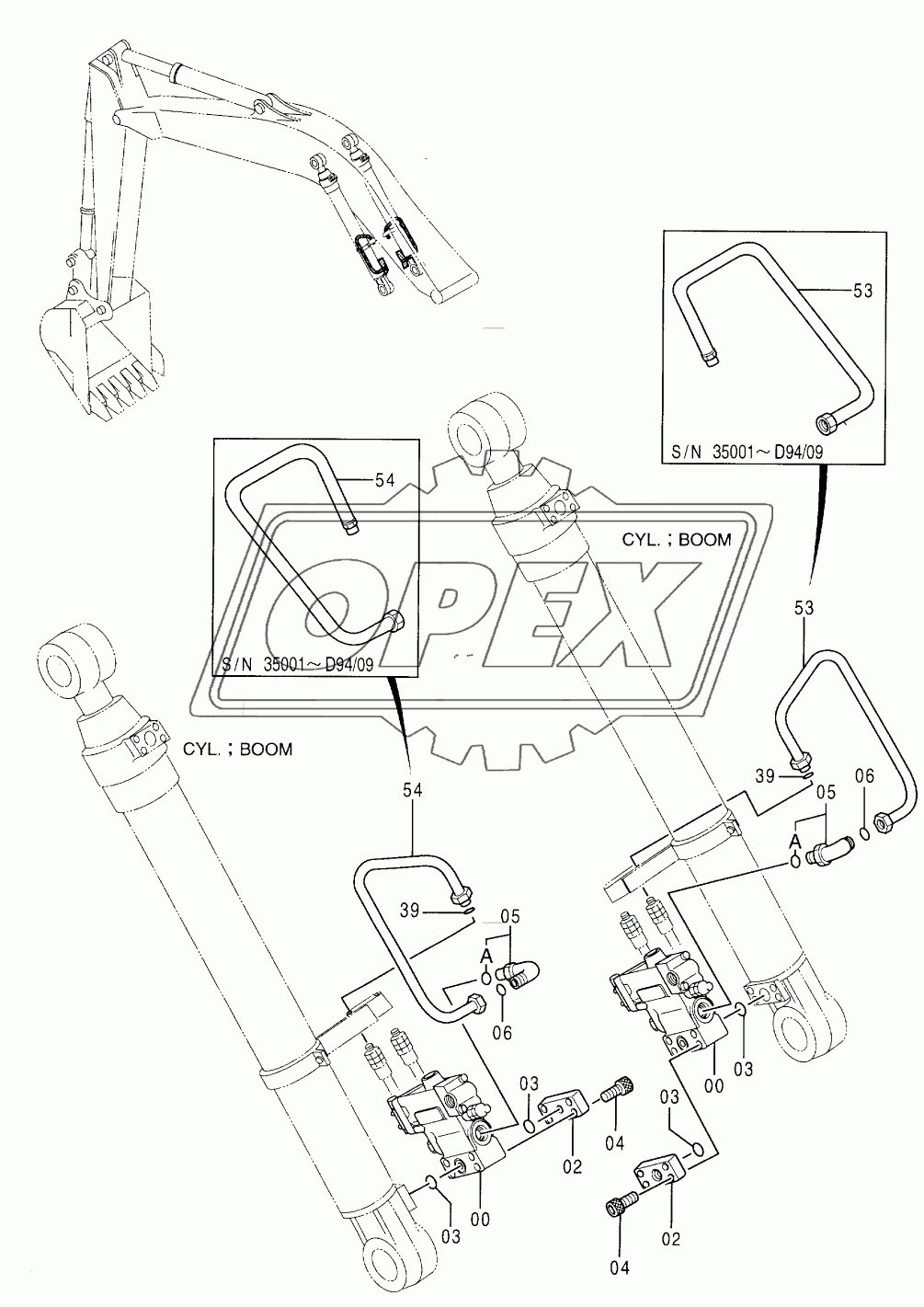 HOSE RUPTURE VALVE PIPINGS (BOOM) 1