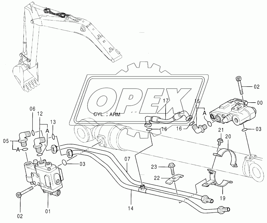 HOSE RUPTURE VALVE PIPINGS (ARM) 1