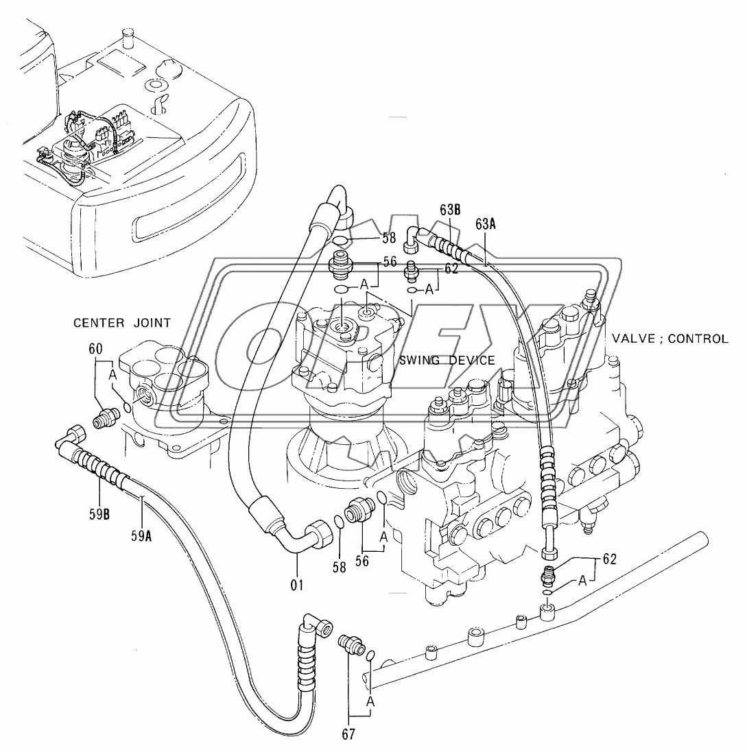 OIL COOLER PIPINGS (3)