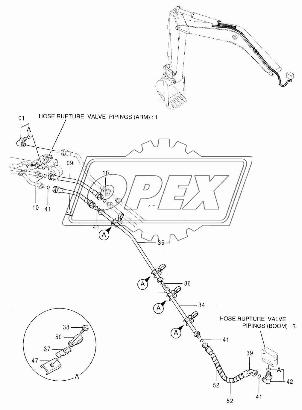 HOSE RUPTURE VALVE PIPINGS (ARM) 3