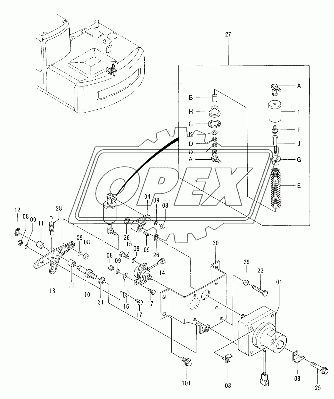 ENGINE CONTROL MOTOR