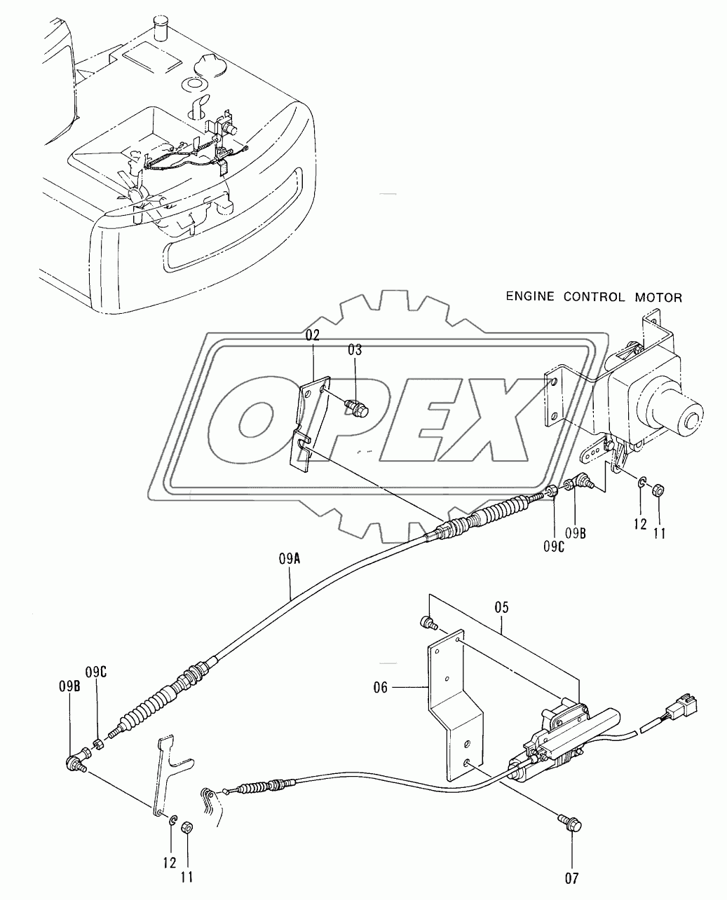 ENGINE CONTROL CABLE