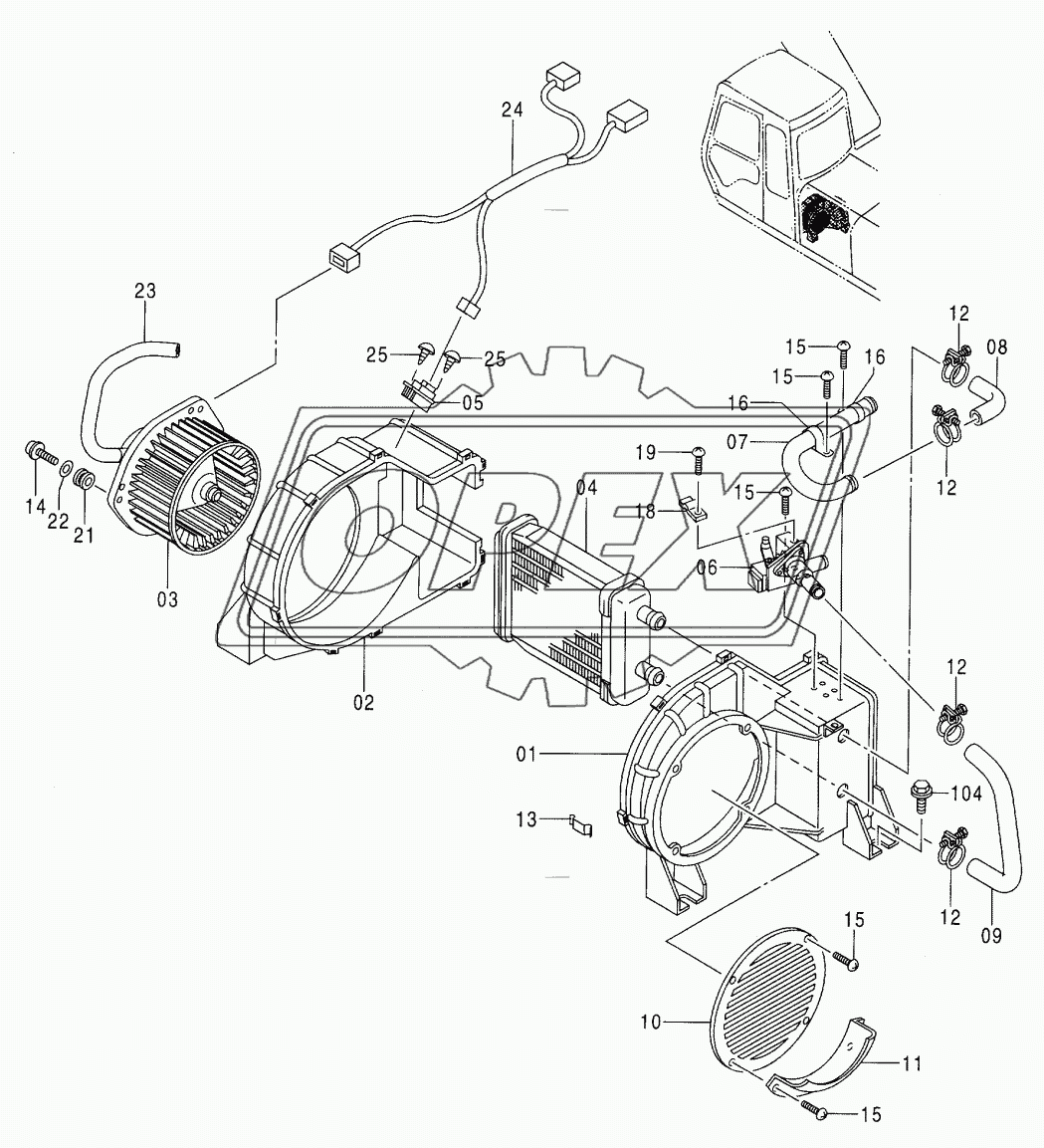 CAR HEATER (036557 -)