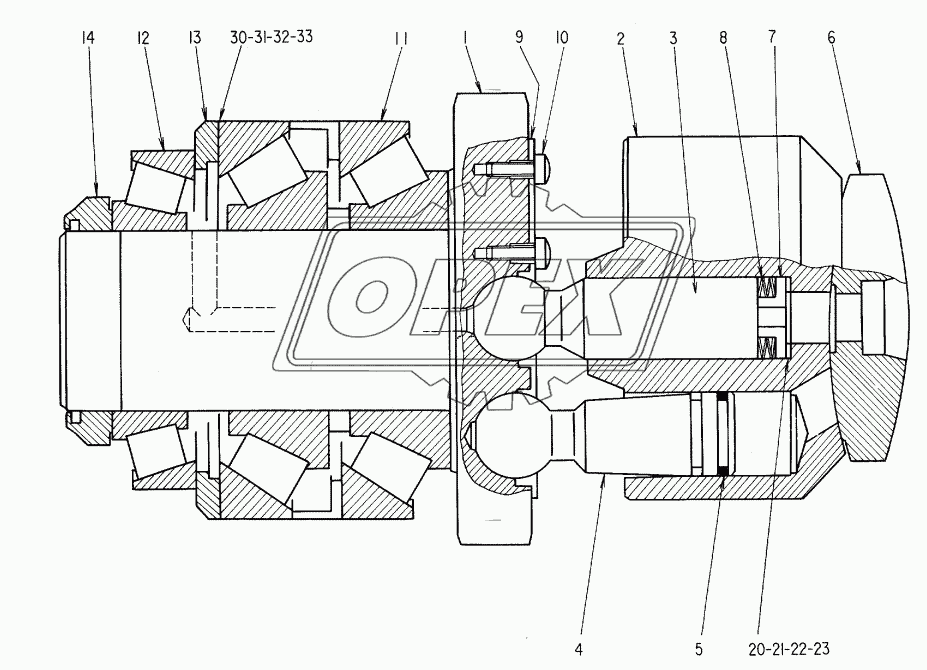 ROTARY GROUP (IDLER SIDE)