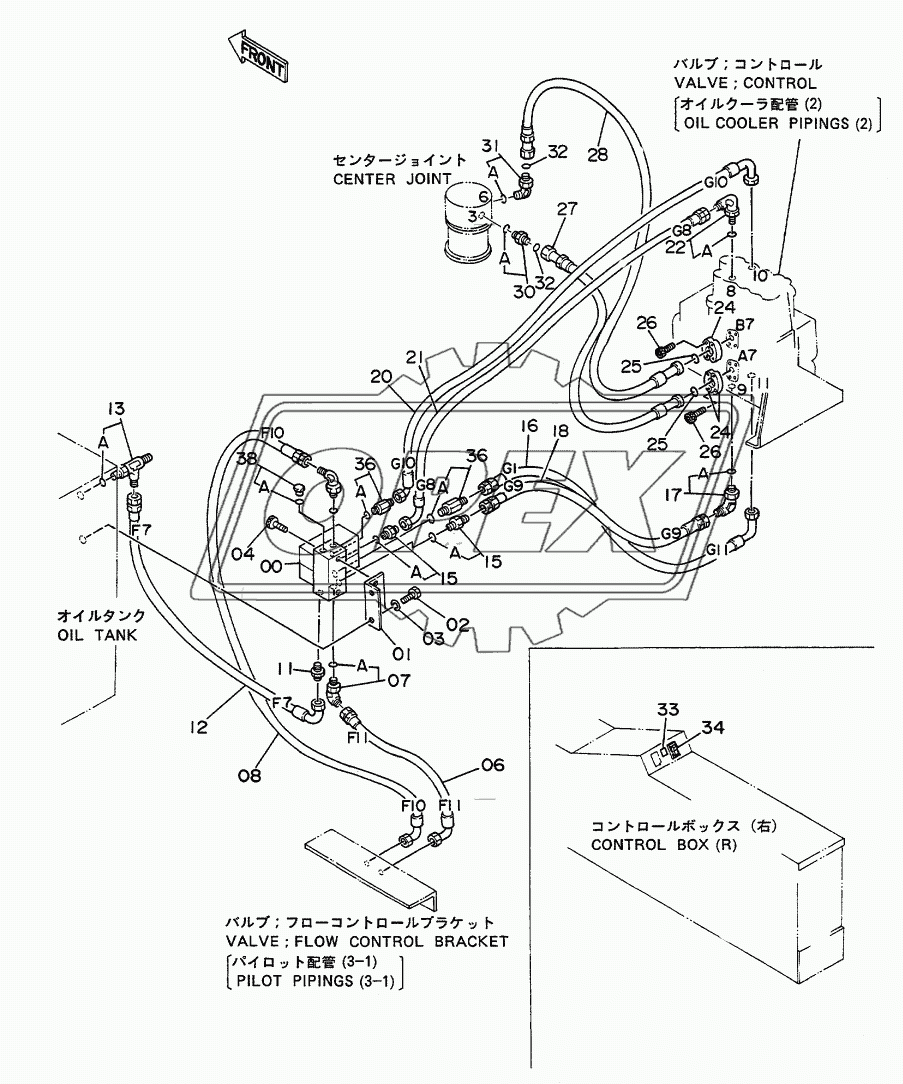 Outrigger Pipings (Superstructure)