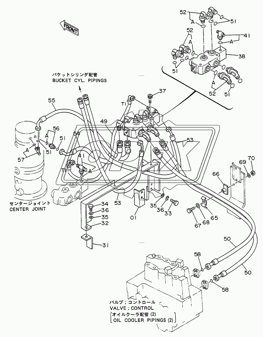 Independent Outrigger Pipings (Superstructure): 2