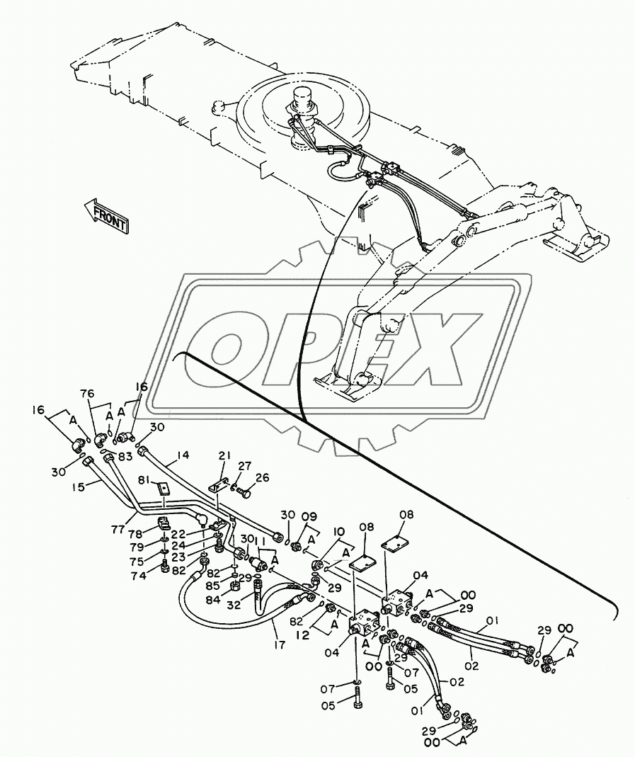 Independent Outrigger Pipings (Carrier)