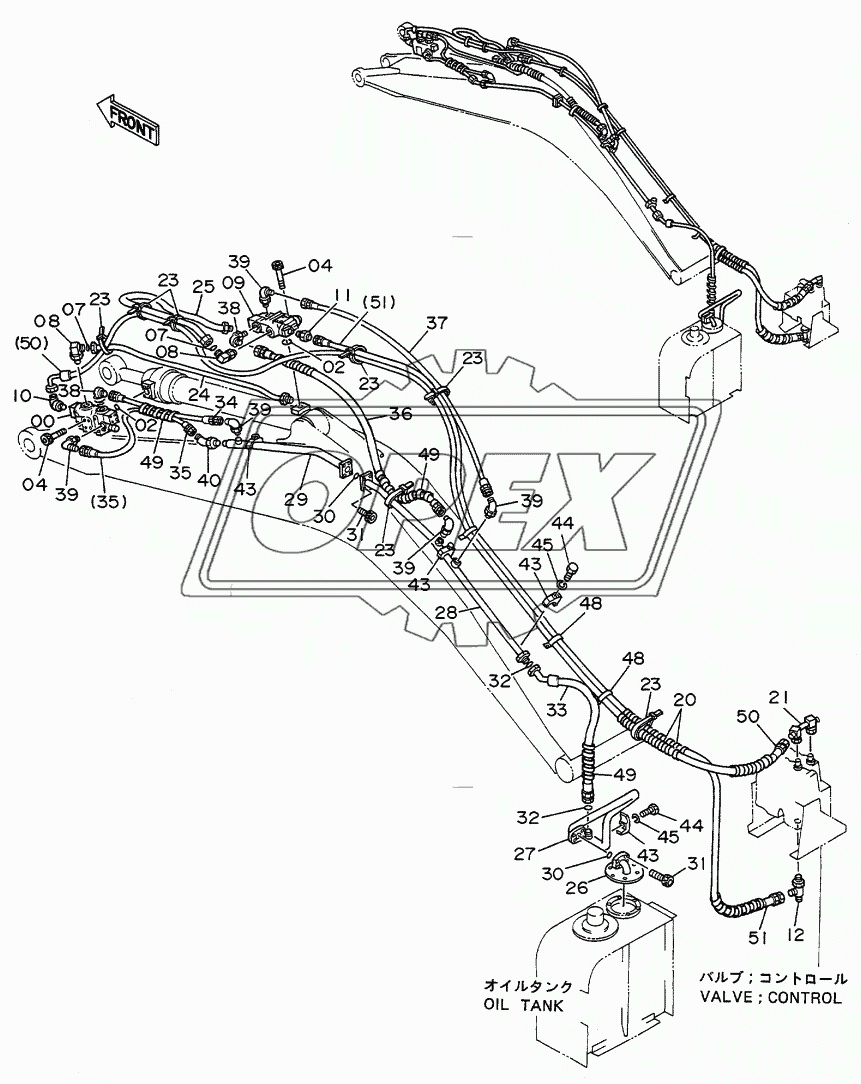 Hose Rupture Valve Pipings (Arm)