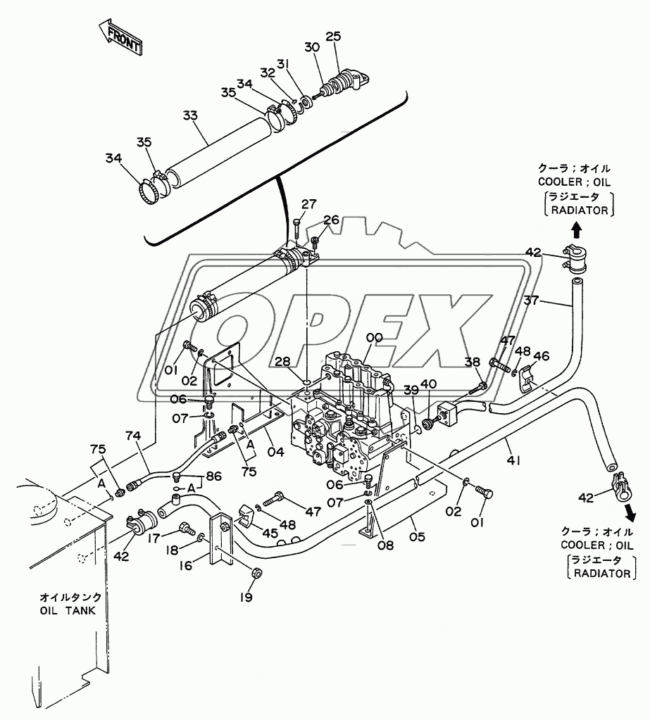 OIL COOLER PIPINGS (2)