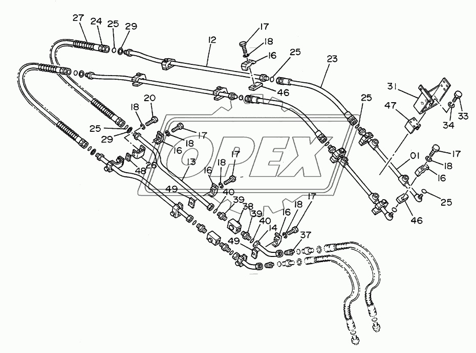 Pipings (2) For Breaker, Crusher