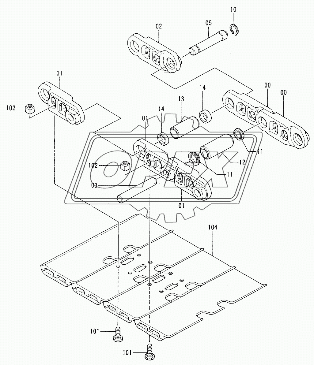 Track-Link 500GP (rubber pad)