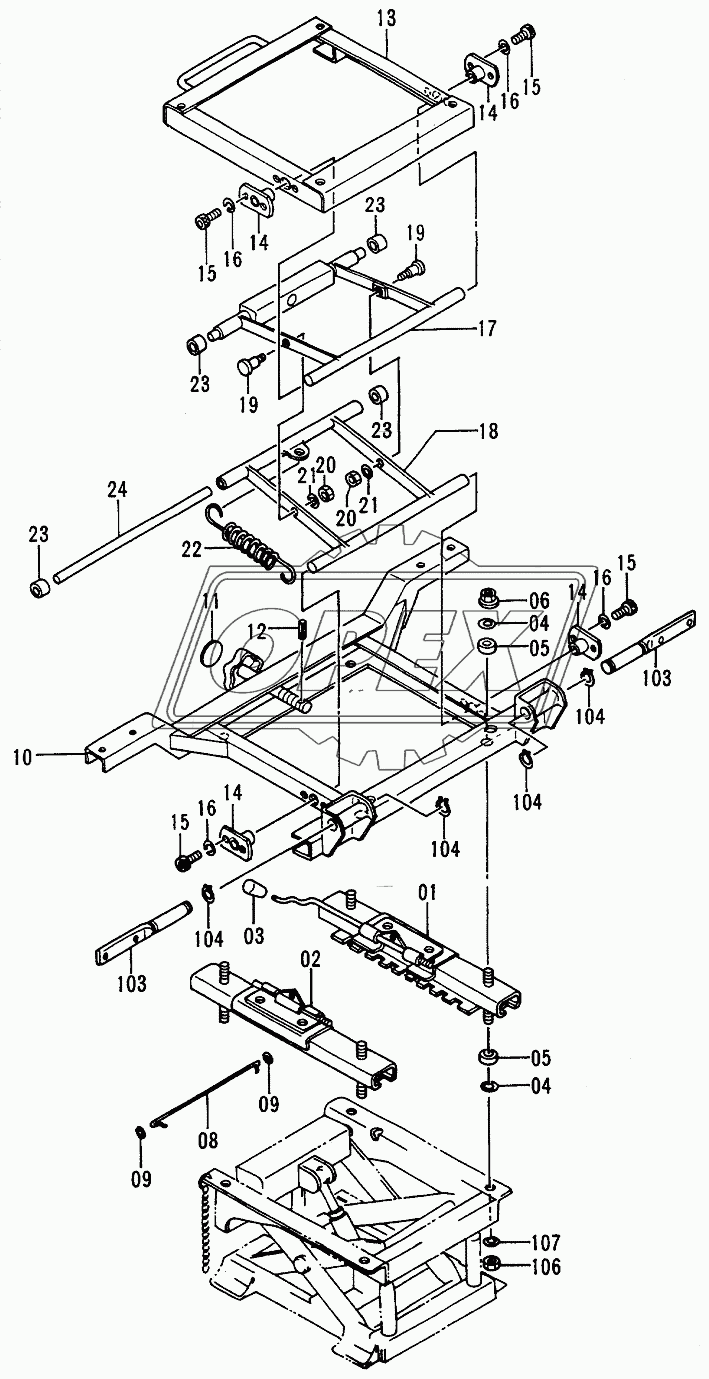 Seat Stand Serial №30001-38429