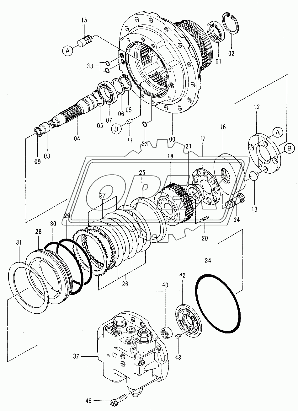 MOTOR, OIL (TRAVEL) 1