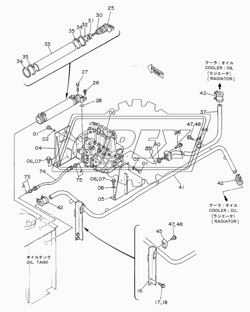 OIL COOLER PIPINGS (2)