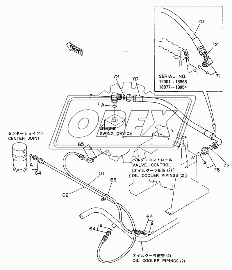 OIL COOLER PIPINGS (3)