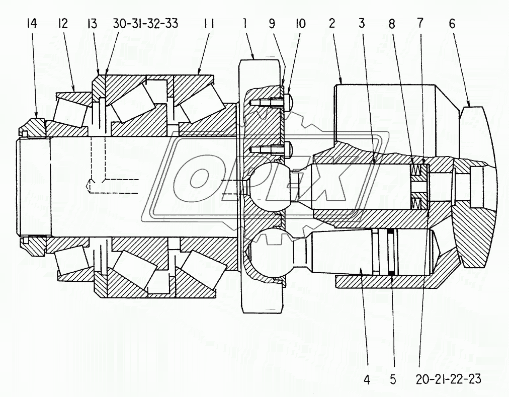 ROTARY GROUP (IDLER SIDE)