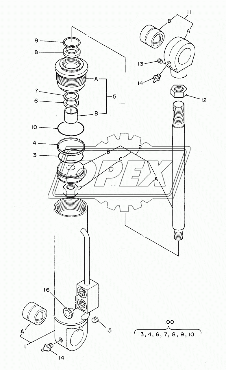 CYL., STEERING (L)