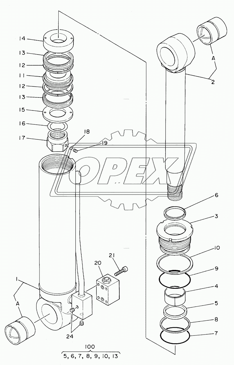 CYL., OUTRIGGER (R)