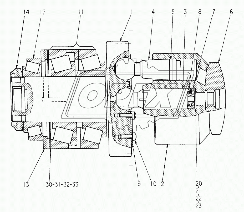 ROTARY GROUP (IDLER SIDE)