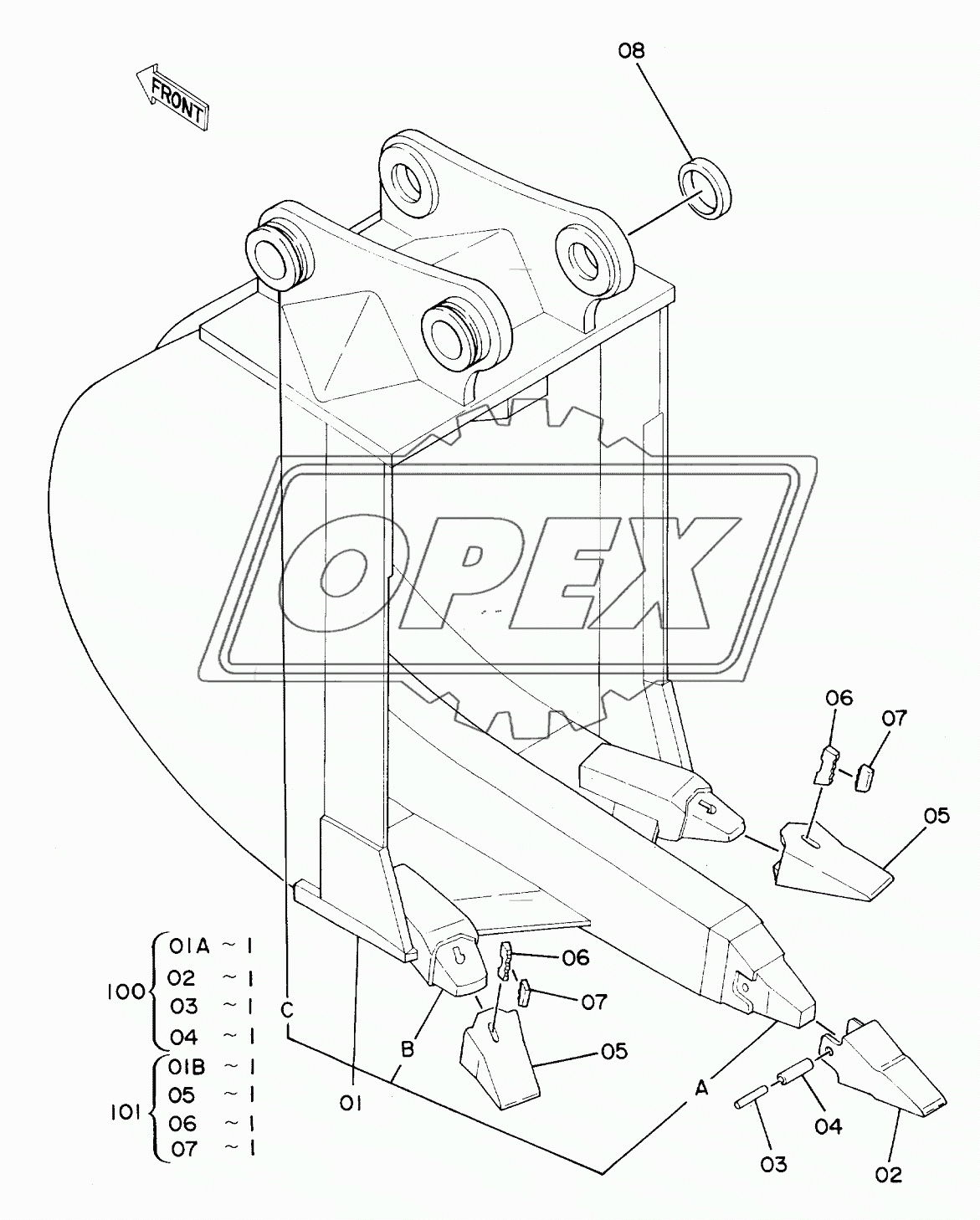 RIPPER BUCKET 0.5