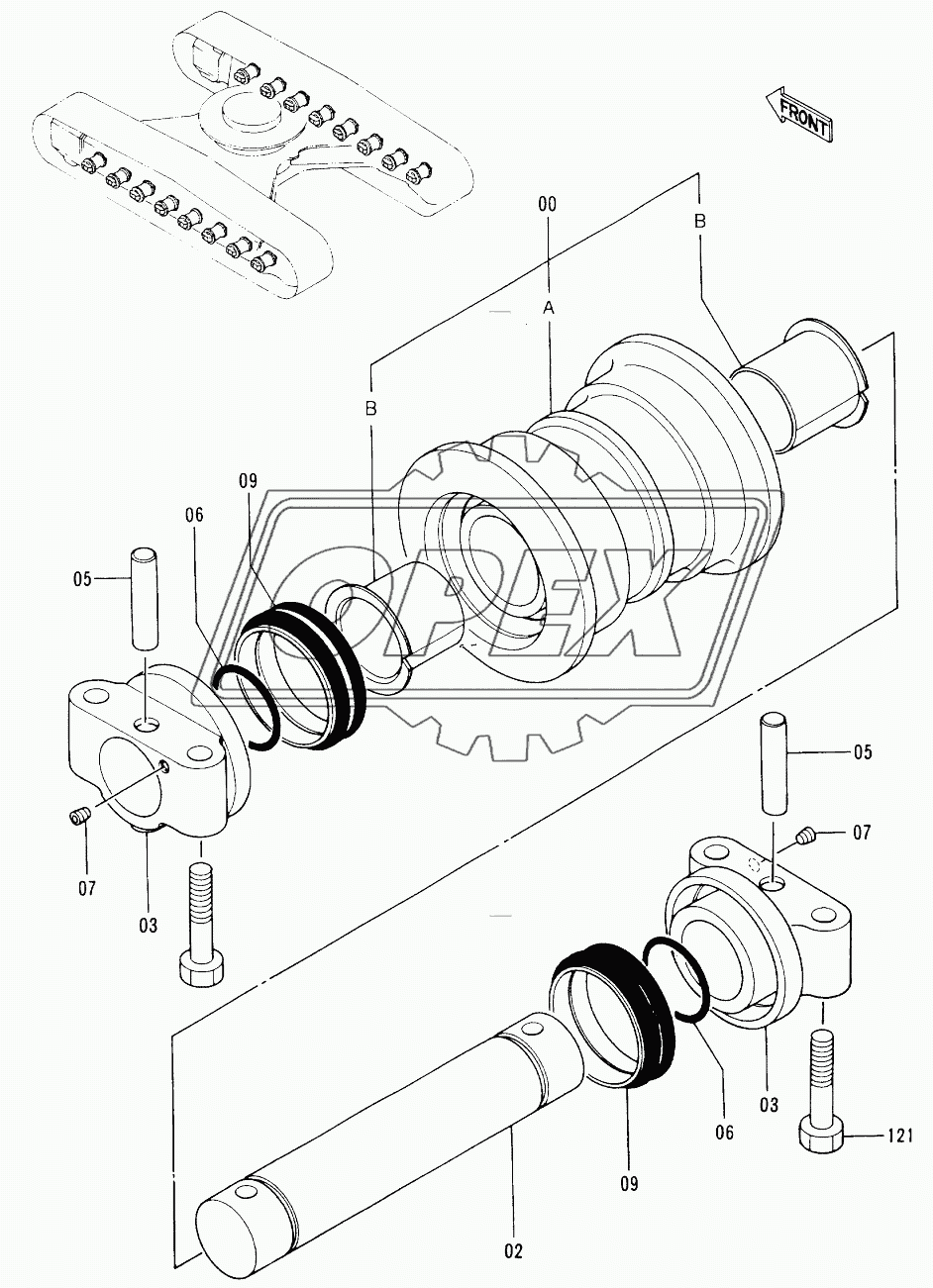 LOWER ROLLER (LC TRACK) 60001-