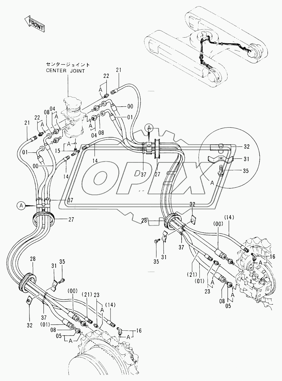 TRAVEL PIPINGS (LC TRACK) 60001-