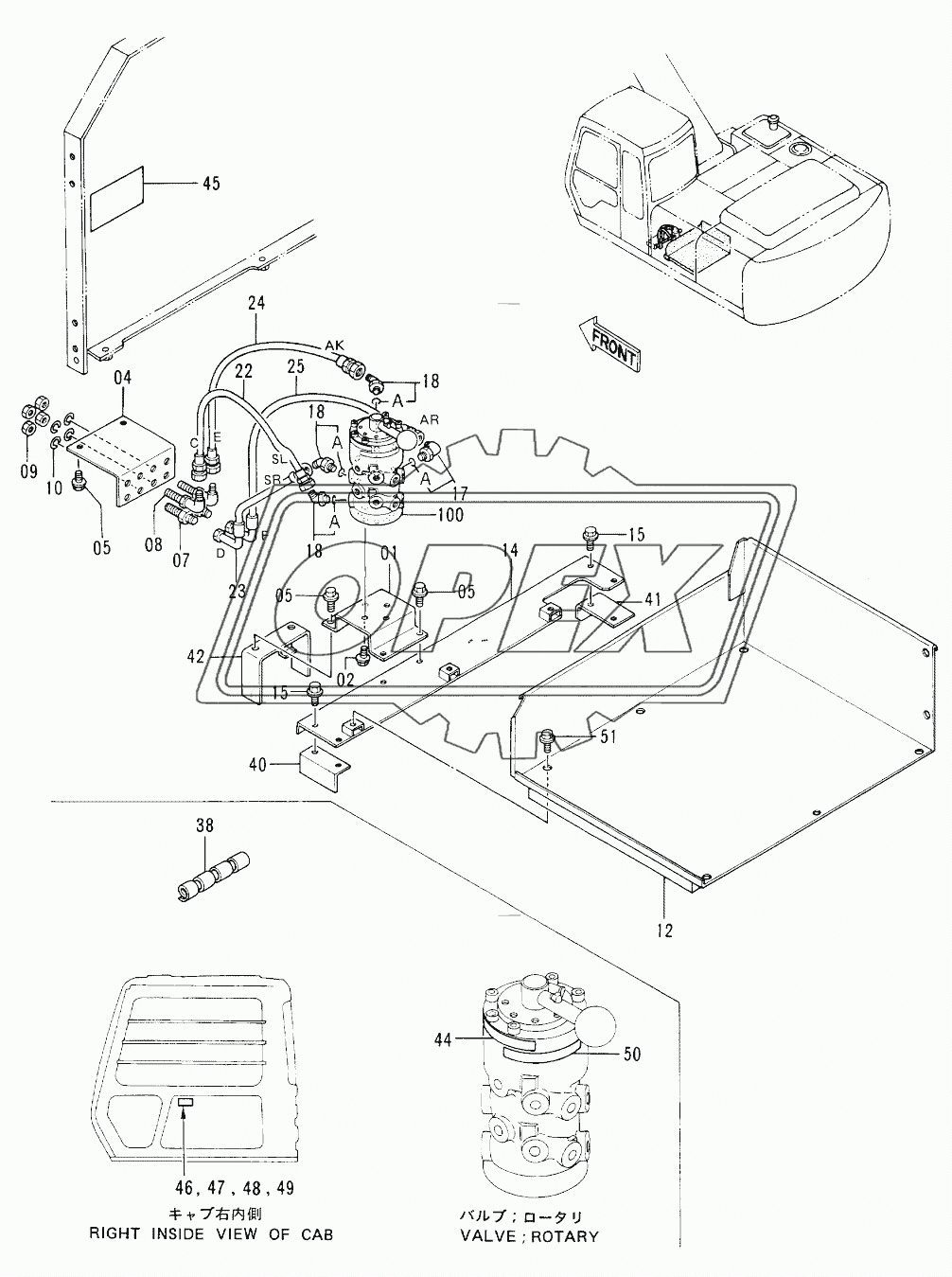 MULTI LEVER PIPINGS (1) 60001-D92/01