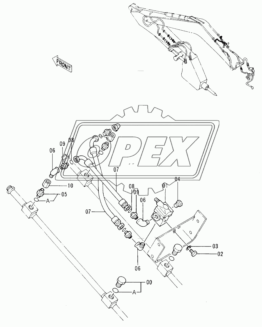 PIPINGS FOR OKADA/FURUKAWA BREAKER 60001-