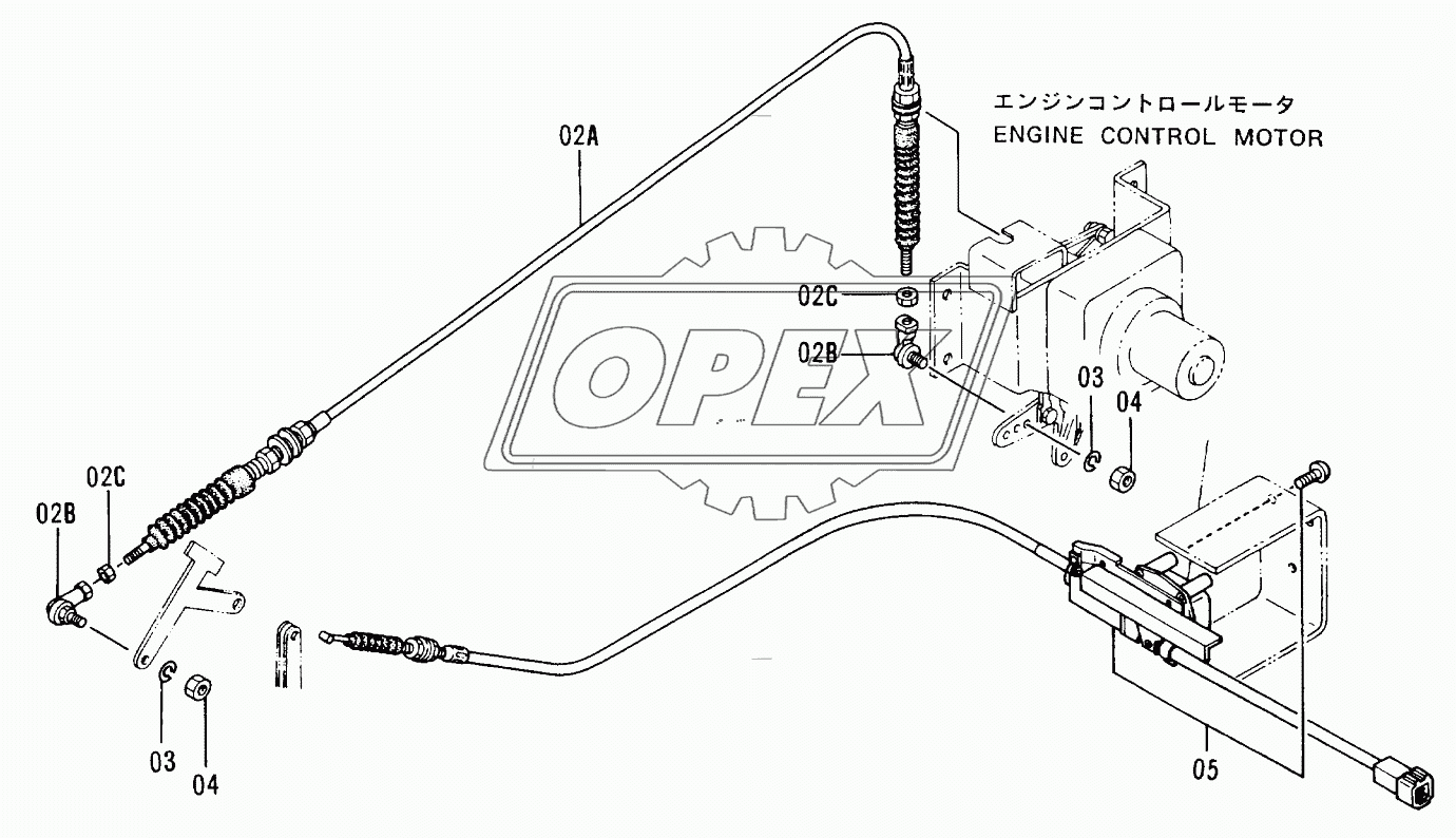 ENGINE CONTROL CABLE 60001-