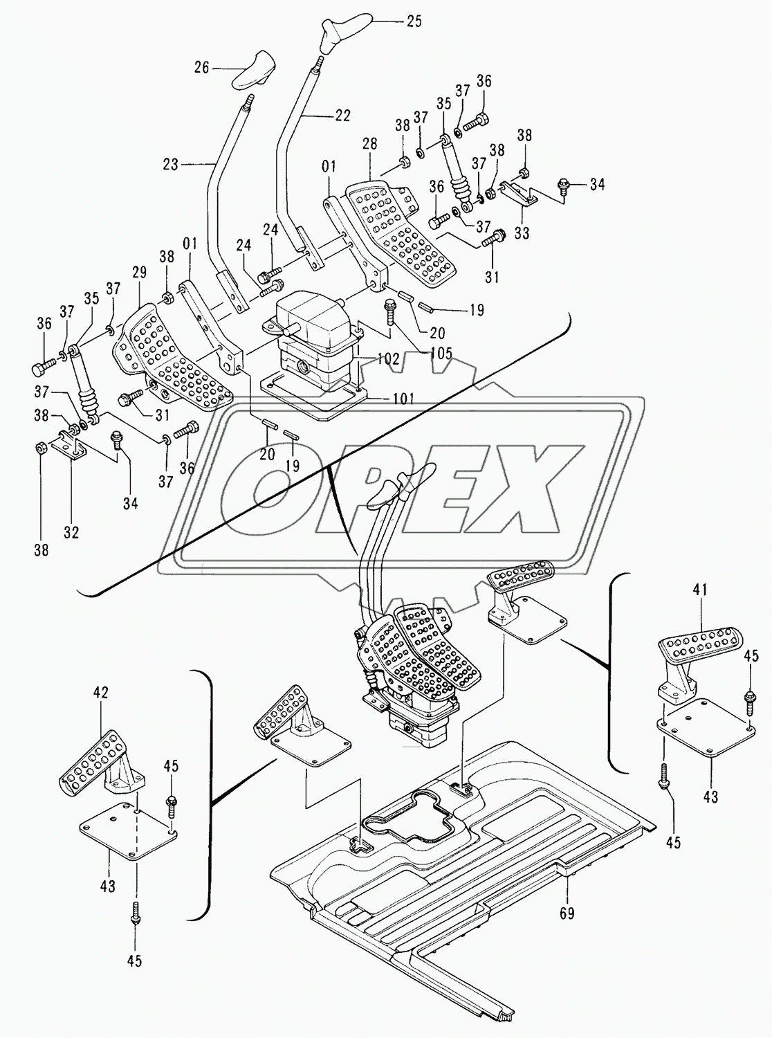 CONTROL LEVER (2) 60001-74817