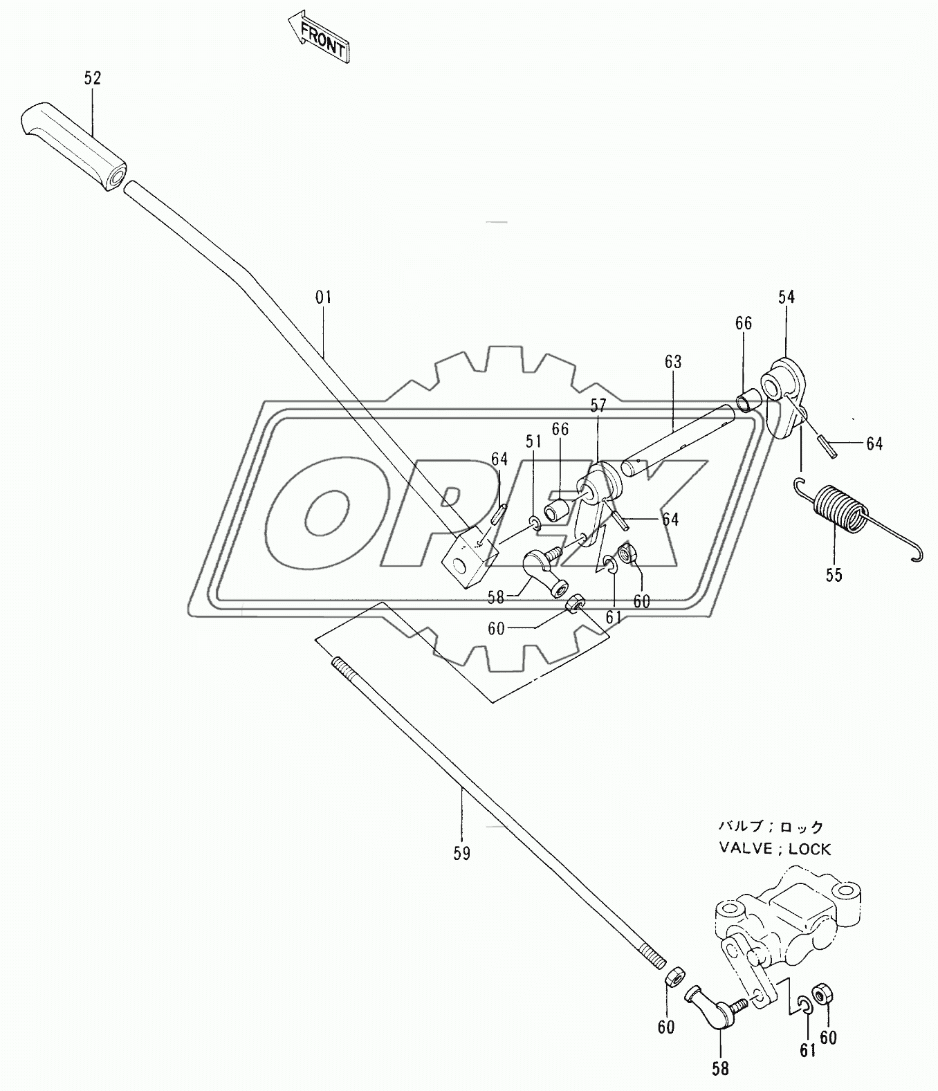 CONTROL LEVER (3) 60001-