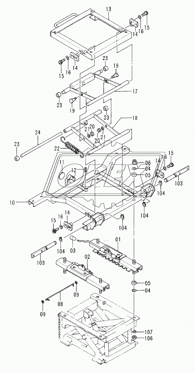 SEAT STAND <STD><N.EUROPE> 60001-74817