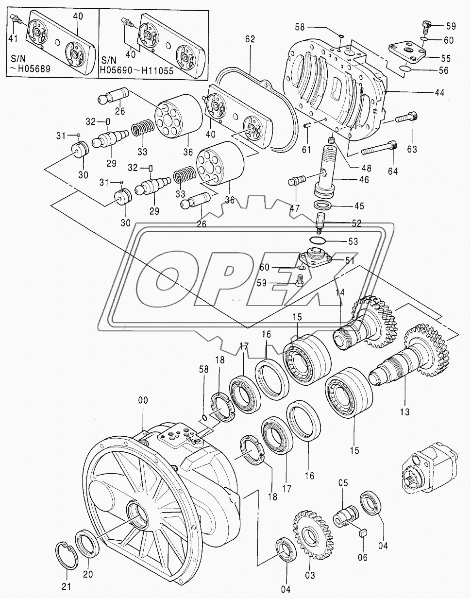 PUMP, DOUBLE (2/2) Serial №60001-Н15730