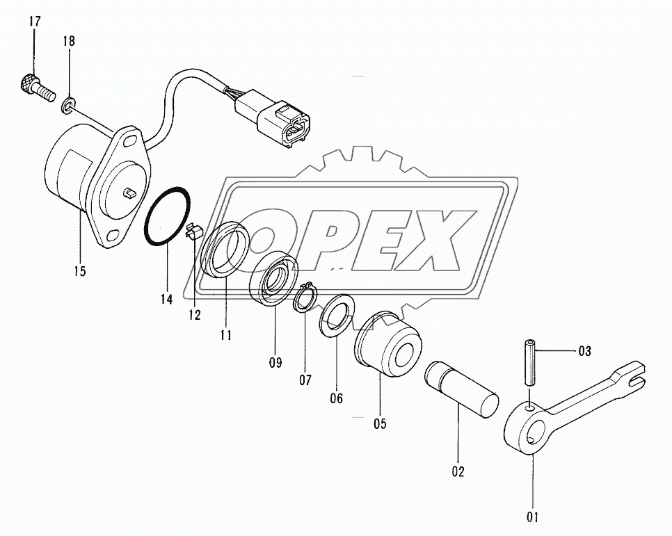 SENSOR, ANGLE Serial №60001-H12197