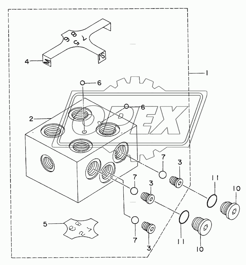 VALVE, SHUTTLE Serial №60001- 1