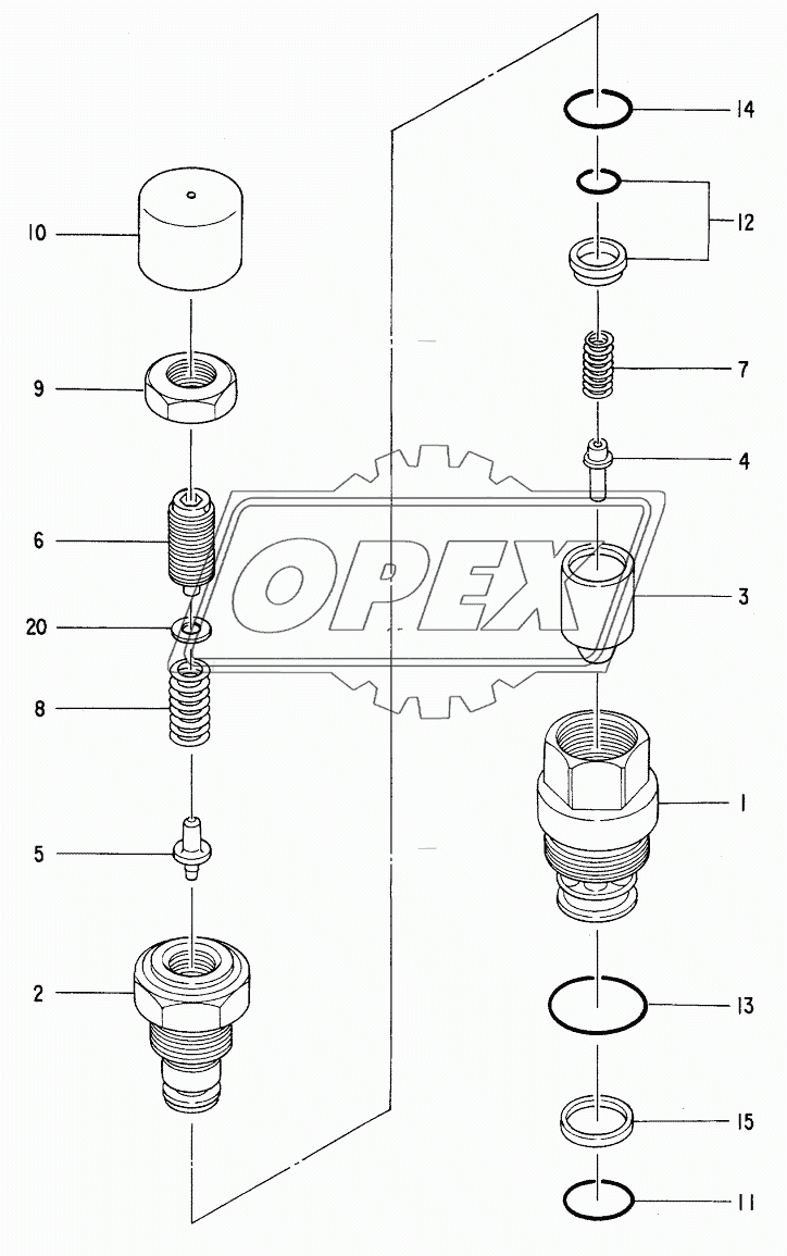 VALVE, RELIEF Serial №60001-