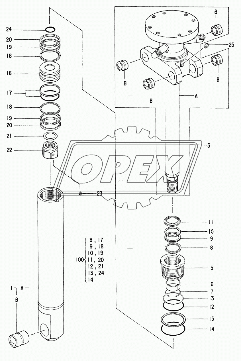 CYL., CLAMSHELL Serial №60001-