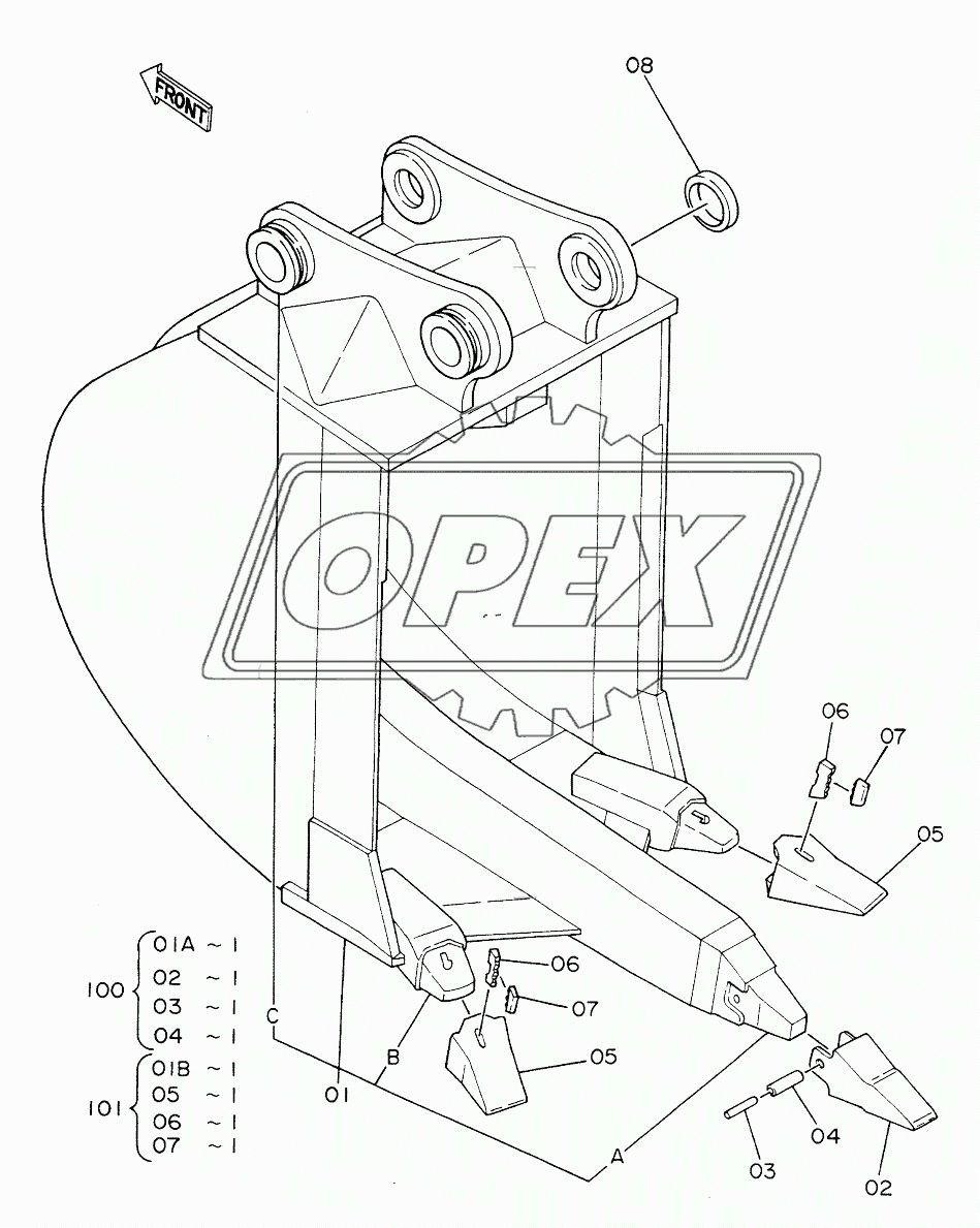 RIPPER BUCKET 0.5