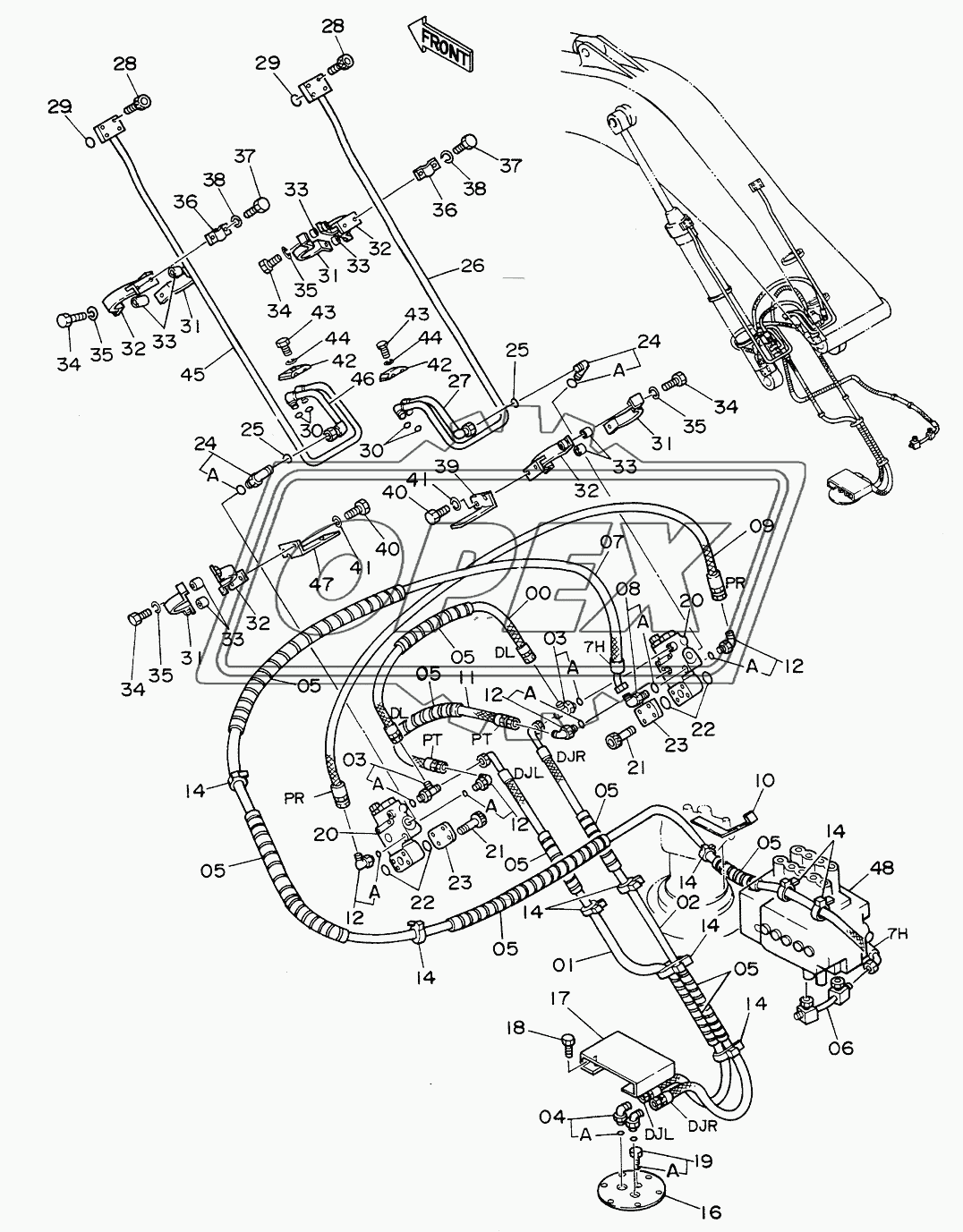 HOSE RUPTURE VALVE PIPINGS (BOOM)